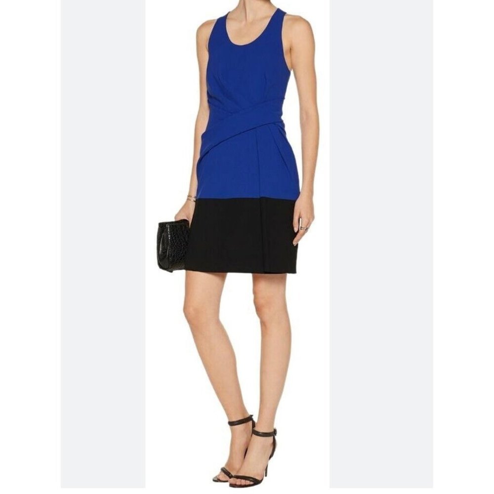 Alexander Wang color block Drape Sheath Dress sz 6